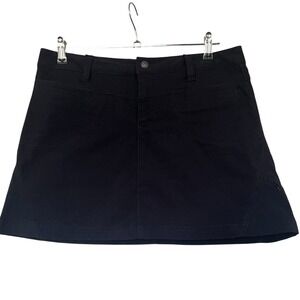 Athleta Skort Blk Activewear Athletic Skirt Shorts Pockets 8P Tennis Pickleball
